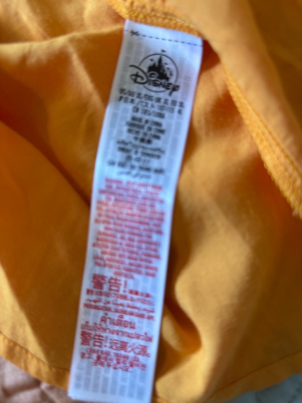 Disney Orange Tie-Front Midi Dress with Bird Border - Picture 9 of 11